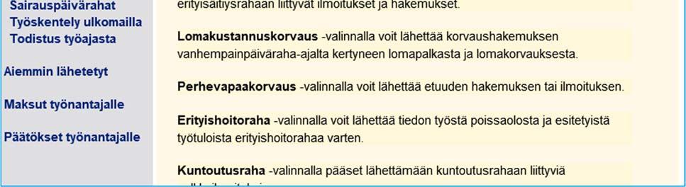 tai hakemus valikosta. 8.0.