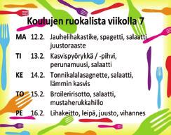 Pyhäjoen Kuulumiset 10.2.2018 sivu 7 Seurakunta tiedottaa Sanajumalanpalvelus su 11.2. klo 10. Saarna Niko Rantanen. Lähetyskahvila. Messu su 18.2. klo 10. Paljaat jalat -kuoro. Lähetyskahvila. Gospelkuoro Paljaat jalat ja yhtye konsertti su 18.