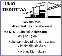 Päiväkerhot toimivat normaalisti. Mahdolliset tiedustelut p. 050 441 6095 tai piia. kaivosoja@evl.fi Musiikkityö: Kirkkokuoro keskiviikkoisin klo 18.30 seurakuntatalolla.