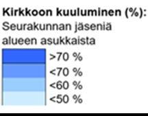 4. Kirkkoon kuuluminen suomenkieliset seurakunnat