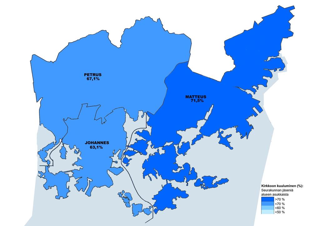 5. Kirkkoon kuuluminen ruotsinkieliset seurakunnat