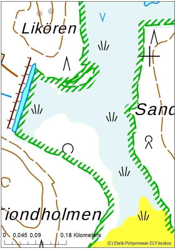Kohde 17 (Tiondholmenin pohjoispuoli) Pinta-ala: 4,5 ha