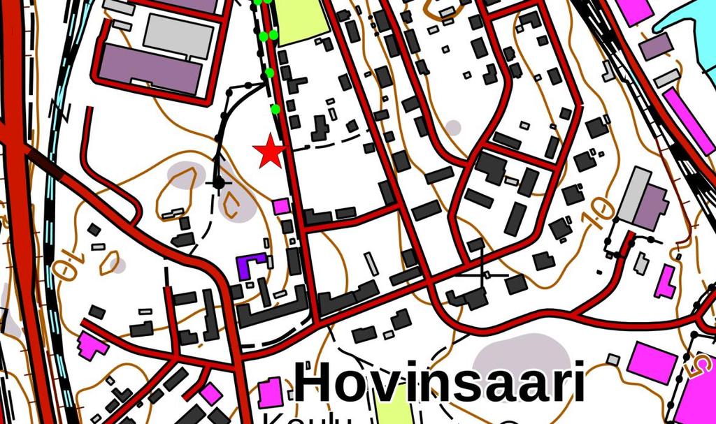 Hovinsaaressa alueella 1 (kartta 1) on kallioon louhittu bunkkeri (kartta 4, kuva 11), joka voisi sopia lepakoiden talvehtimispaikaksi.