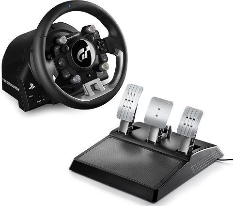 2 AV-viritinvahvistin, musta M145 PS4 Rattipoljinyhdistelmä Thrustmaster T-GT Wheel