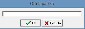 23 3.3.2. OTTELUN PERUSTIEDOT Ottelun perustietoihin syötetään Ottelupaikka-kohtaan Ulvila ja Kenttä-kohtaan Automaatio Areena.