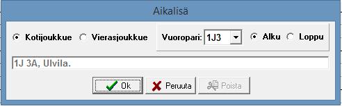 Esimerkissä jompikumpi pelinjohtajista on saanut keltaisen kortin, koska on luvattomasti tullut kentälle. Tuomari kertoo rangaistuksen syyn ja seuraamuksen heti tai viimeistään ottelun päättyessä.