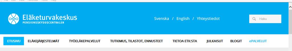 ETK:n sähköinen hakemus Työnantajat voivat tehdä hakemuksen työntekijälle sähköisesti (työntekijä itse 2017) Avoin ja