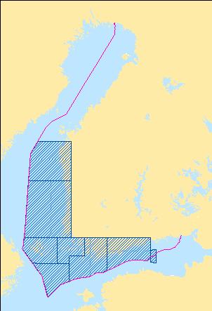 8 Kuva 1.4 Suomalaisten yleis-tason solujen kattavuus (7.12.2005). Rannikkokarttojen ns.