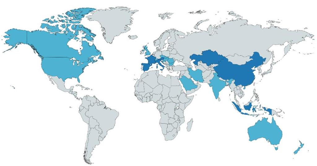 NYKYTILANNE Kysely Toimeksianto 18 companies inquired about 23 countries: Australia Austria Bulgaria Canada China Croatia Czech Republic France Hungary India