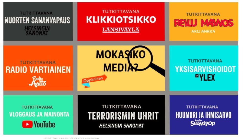 Vinkkejä Ylen oppiminen: Mokasiko media? https://yle.