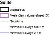 Maisemallisesti herkiksi luokitelluilla selänteiden lakialueilla maanpinnan korkeustaso ylittää 80 mpy.