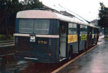 Vuoden 1964 Leyland / Wiima 776 Tukholmankadulla