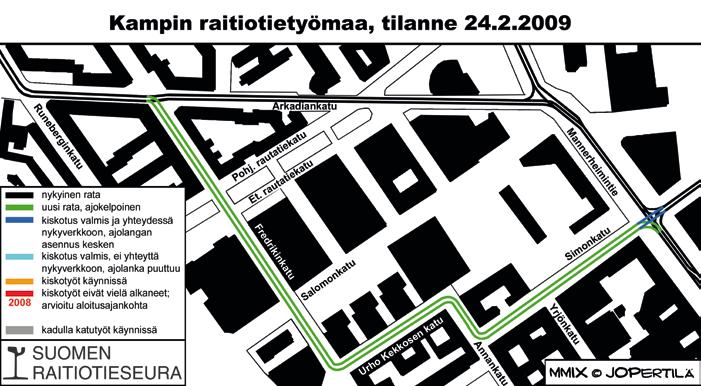 raitiovaunua ja