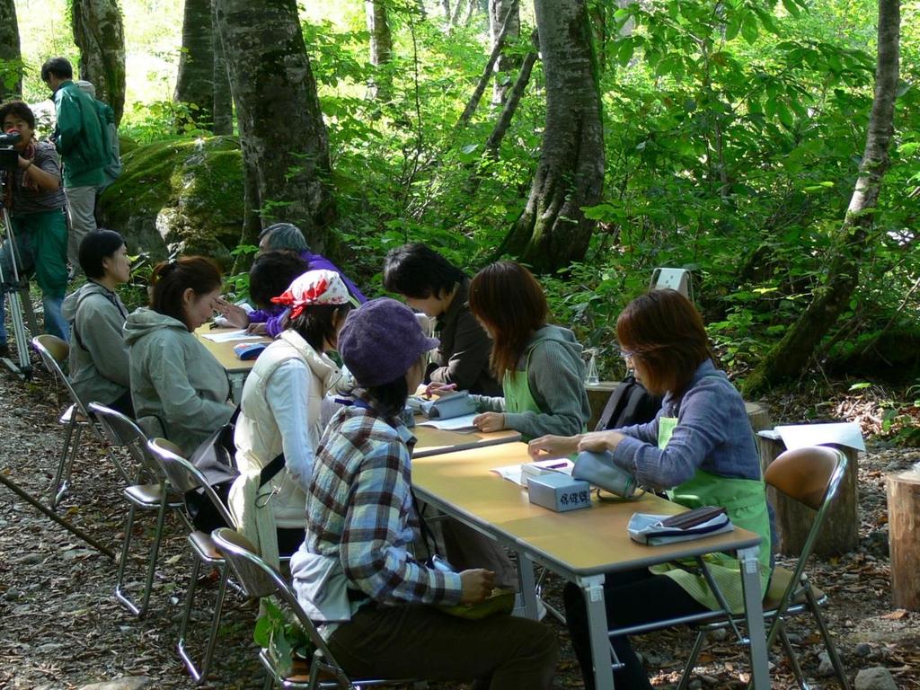 Metsäterapia Japanissa Japanissa tutkimuksissa käytettyjä metsiä on sertifioitu terveysmetsiksi, Metsien käytön edistämiseksi koulutettu metsäterapeutteja ja luotu
