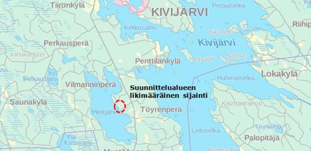 5.3 Penttilän yhteismetsän ranta-asemakaavan osittainen kumoaminen Penttilän yhteismetsän rantakaava on voimassa Kivijärven kunnan Penttilän yhteismetsän tilan alueella Heitjärven rannalla.
