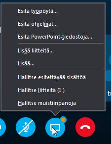 Kutsu lisää osallistujia Tarvittaessa kokoukseen voidaan kutsua lisää osallistujia lennosta.