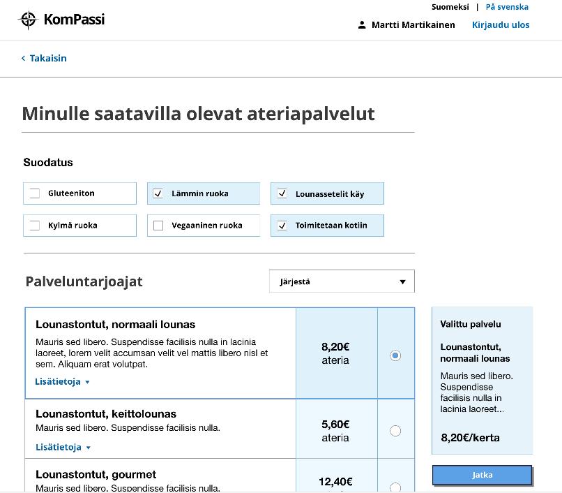 - Tunnistautuminen ja puolesta asiointi - Itsearvioinnit (ODA: läheiskysely, FSQfin Kysely itsestä huolehtimisesta, liikkumisesta ja kotielämästä