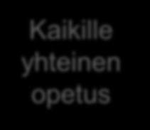 lk Kaikille yhteinen opetus Valinnais