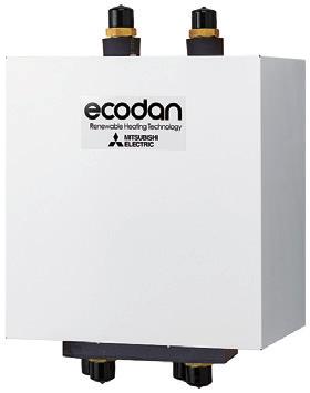 Täydellinen järjestelmä Sisäyksikkö Ecodan ottaa vastaan lämpöenergian ulkoyksiköltä ja siirtää sen edelleen lämmityskäyttöön