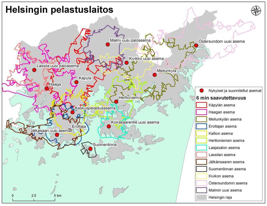 kehitettävä tieverkostoa, jotta pelastuskalusto pystyisi tulevaisuudessa tehokkaasti saavuttamaan pelastuskohteet.