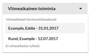 10 Etsi hyvinvointianalyysi tai ryhmä -painikkeen avulla voit etsiä palvelimelta hyvinvointianalyysejä ja ryhmiä.