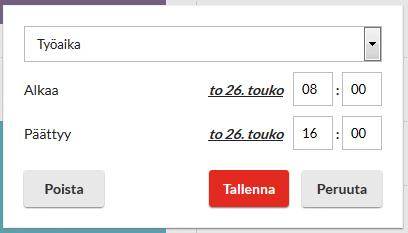 Voit muokata päiväkirjamerkintää tai poistaa sen klikkaamalla kyseistä merkintää ja valitsemalla Muokkaa merkintää.