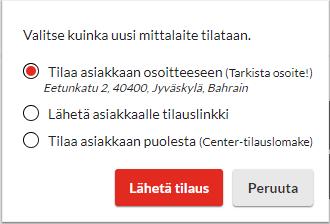 78 Kun tilaus on tehty, näkymässä näkyy päivämäärä, jolloin tilaus on tehty. Kun asiakkaasi tekee tilauksen, hän saa heti sähköpostiinsa linkin henkilötietojen ja päiväkirjan täyttämistä varten.