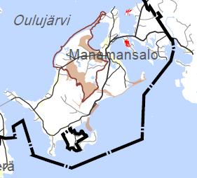 3.1.2 Maisema Manamansalon pohjoisosassa on maiseman vaalimisen kannalta valtakunnallisesti arvokas alue (nimeltään