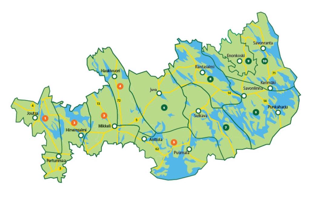 MHY Etelä-Savo 14800 metsänomistajaa, 475 000ha metsää, 66