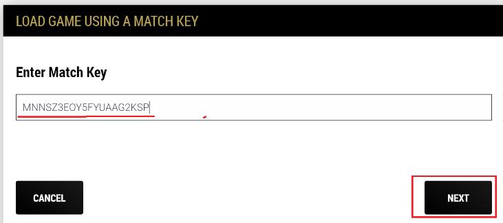 ennakkoon kotona. Ottelun tiedot haetaan samalla tavalla kuin live-tilastoinnissa käyttämällä lisenssiavainta tai Match Keytä.