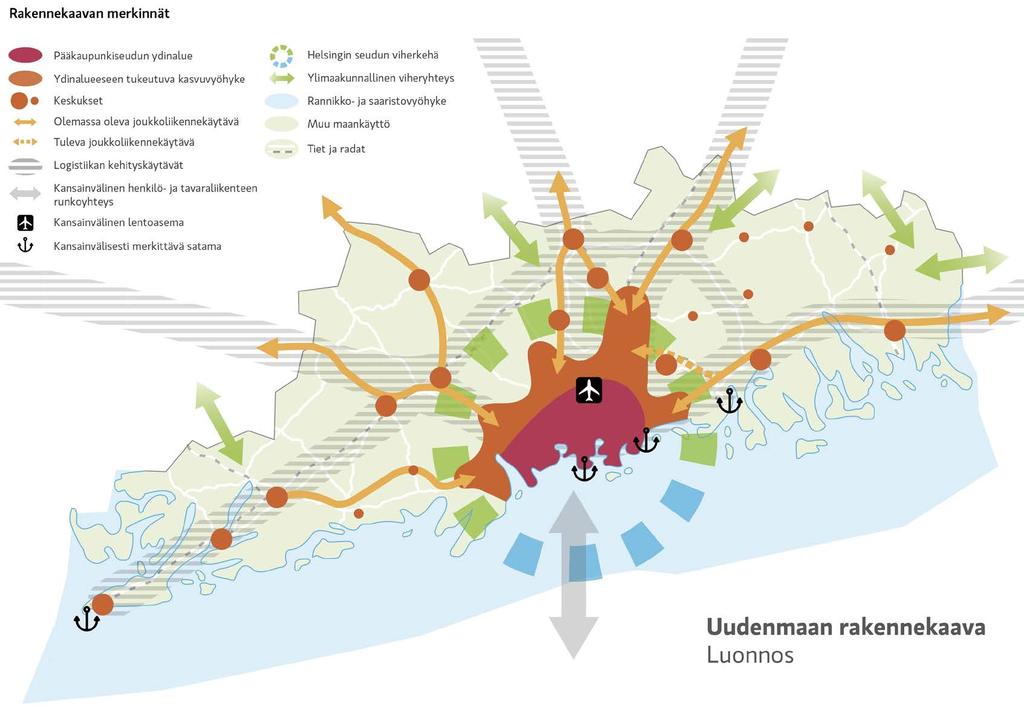 Maakuntakaavoitus Uudellamaalla VIREILLÄ OLEVAT MAAKUNTAKAAVAT Uusimaa-kaava 2050 Uusimaa-kaavan valmisteluaineisto on julkisesti nähtävillä 27.2. 13.4.2018.