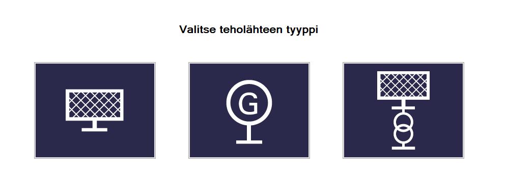 Generaattorisyöttö vaatii erillisen lisämoduulin hankinnan ja aktivoinnin. Teholähdettä voi muuttaa myöhemmissä vaiheissa.