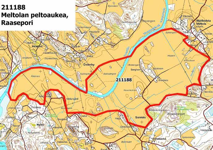 Syyslevähdysalue: kyhmyjoutsen 250 300, laulujoutsen 150 300, merihanhi 1 500 2 500, haapana 600 900, jouhisorsa 30 40, heinätavi 4 7, uivelo >50, nokikana 400 580.