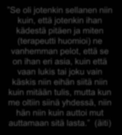 terapiassa vaan arjessa.