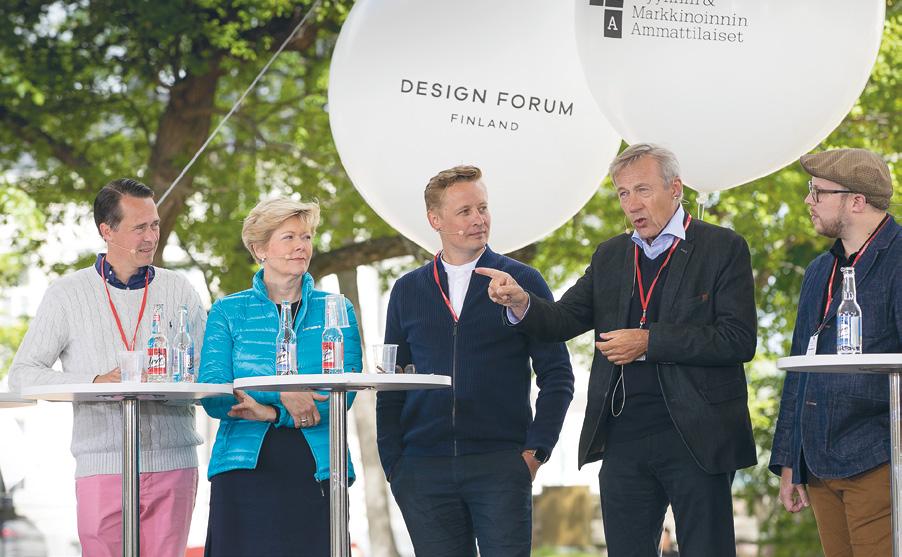 2017, Purje-lava, SuomiAreena, Pori DESIGN FORUM FINLAND osallistui ensimmäistä kertaa SuomiAreenaan omalla keskustelutilaisuudella.