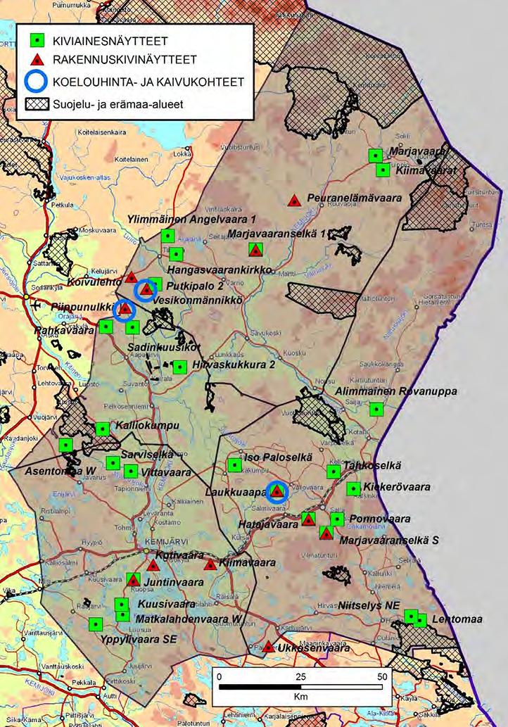 GEOLOGIAN TUTKIMUSKESKUS Raportti 1/2018 9 Pohjakartat: Maanmittauslaitos ja HALTIK Kuva 3.
