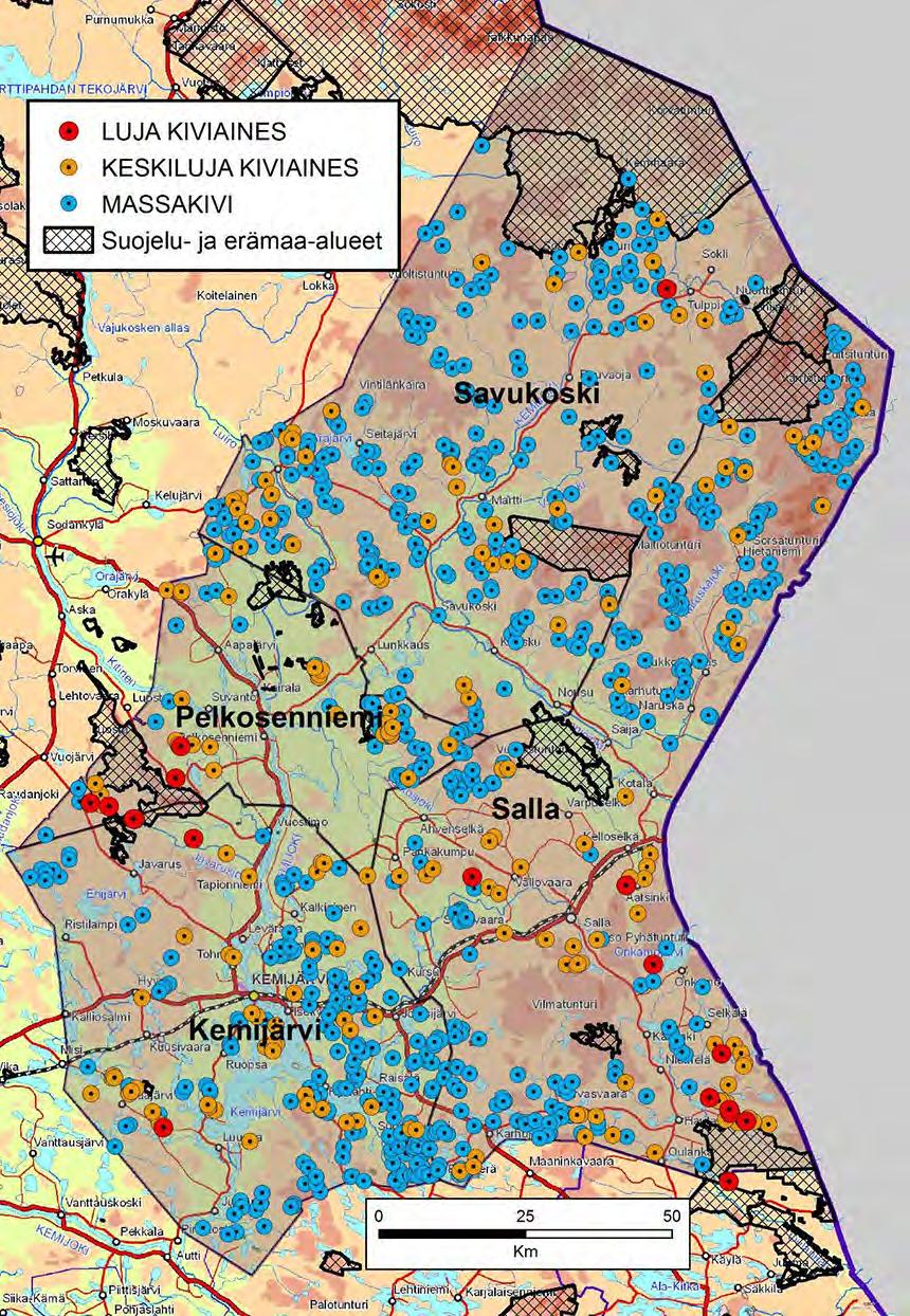 GEOLOGIAN TUTKIMUSKESKUS Raportti 1/2018 17 Pohjakartat: Maanmittauslaitos ja HALTIK Kuva 8.