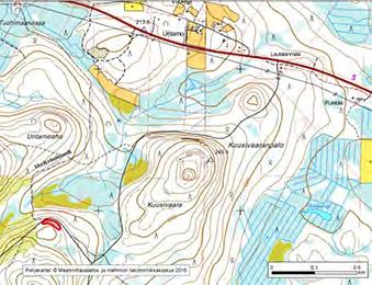 Asu/rakenne: Porfyyrinen Korkeus: Z alin 253 m, Z ylin 257 m Maanomistus: Kemijärven yhteismetsä Mitat/pinta-ala: 120 m x 25 m/n. 0.