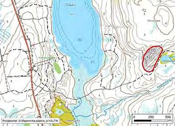 Asu/rakenne: Syväkivimäinen, osin suuntautunut Korkeus: Z alin 245 m, Z ylin 272 m Maanomistus: Metsä-Botnia Metsät Oy Mitat/pinta-ala: 350 m x 200 m/n.