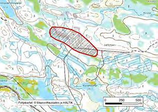 Asu/rakenne: Homogeeninen, massamainen Korkeus: Z alin 245 m, Z ylin 260 m Maanomistus: Yksityinen Mitat/pinta-ala: 800 m x 200 m/n.