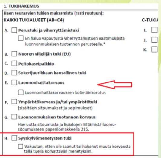 Aikatauluja ja poimintoja tukihakuun 2018 Lomakemuutoksia 2018 101A Maatilalomake Vuosilukupäivitykset Poistettu maininta maatilan esitäyttötiedoista 101B Tukihakemus Poistettu sika- ja siipikarjan