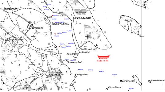 Taulukko 9. Puruveden Savonlahden tutkimuksessa kevättalvella 2017 käytetyt laitteet ja menetelmät. Kuva 5.