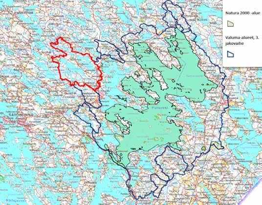 2 Tutkimusalue Puruveden Savonlahden vesiala on noin 50 hehtaaria (kuva 3).