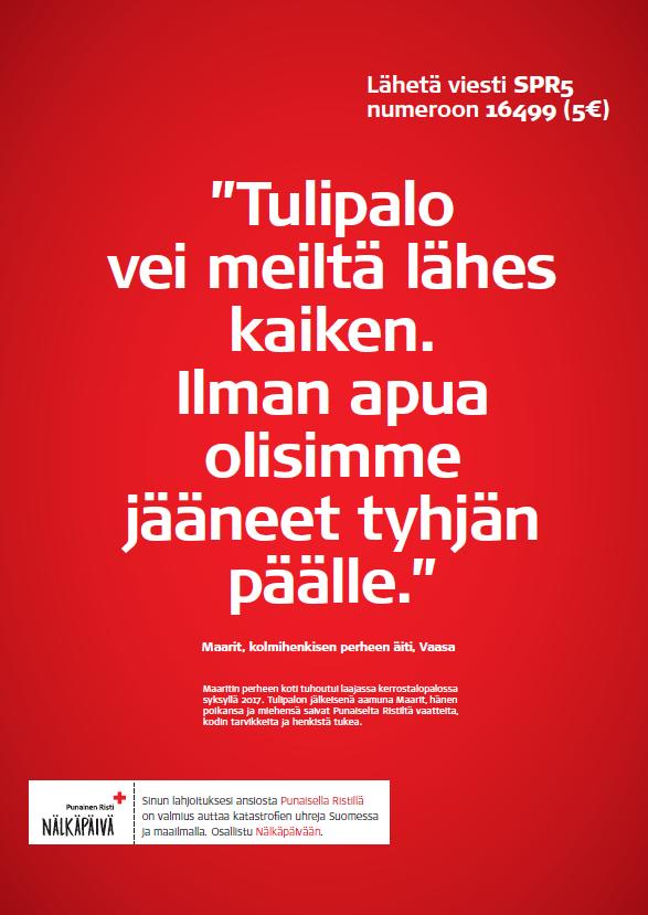 Kampanjamateriaalit verkkokaupasta www.punaisenristinkauppa.
