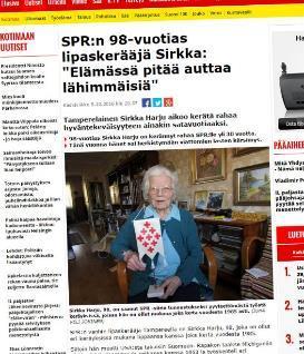 Minihaastattelu lahjoittajasta Ota lahjoittajasta pystykuva älypuhelimella Kysy esim.
