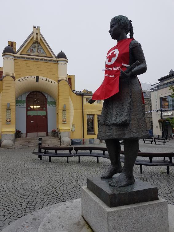 Patsastempauksella näkyvyyttä Patsastempaus on