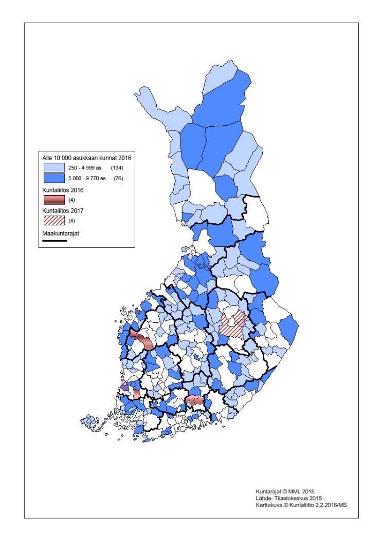 KUNTALIITON PIENTEN KUNTIEN NEUVOTTELUKUNTA Kuntaliiton valtuuston asettama (2018-2021) Pj, vpj sekä 13 jäsentä + varajäsenet Pieni kunta: alle 10 000 asukasta> yli 200 kuntaa tehtävänä vaikuttaa