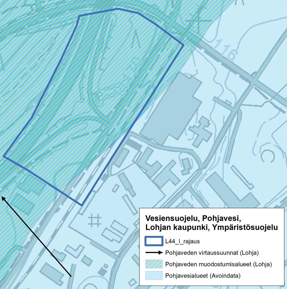 Pohjavesi Ratakadun itäpuoli kuuluvat vedenhankinnan kannalta tärkeään pohjavesialueeseen.