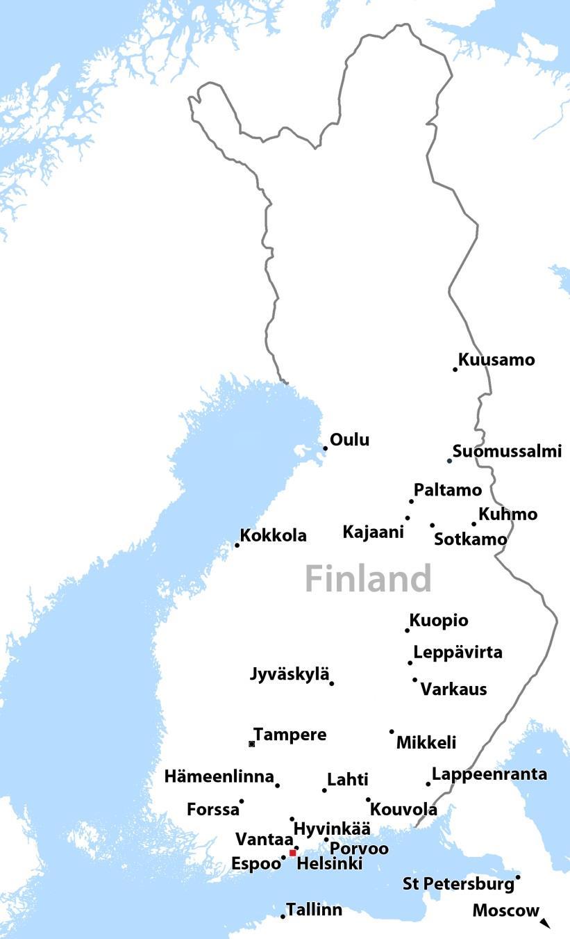 Finnish Operations Mikenti Talotekniikka Ltd Lahti Helsinki Mikenti Ltd Leppävirta Helsinki Varkaus RFGN AUTOM D&B Ilmastointi-Mikenti Ltd Forssa Helsinki AC D&B Jypro Ltd Jyväskylä Helsinki Oulu