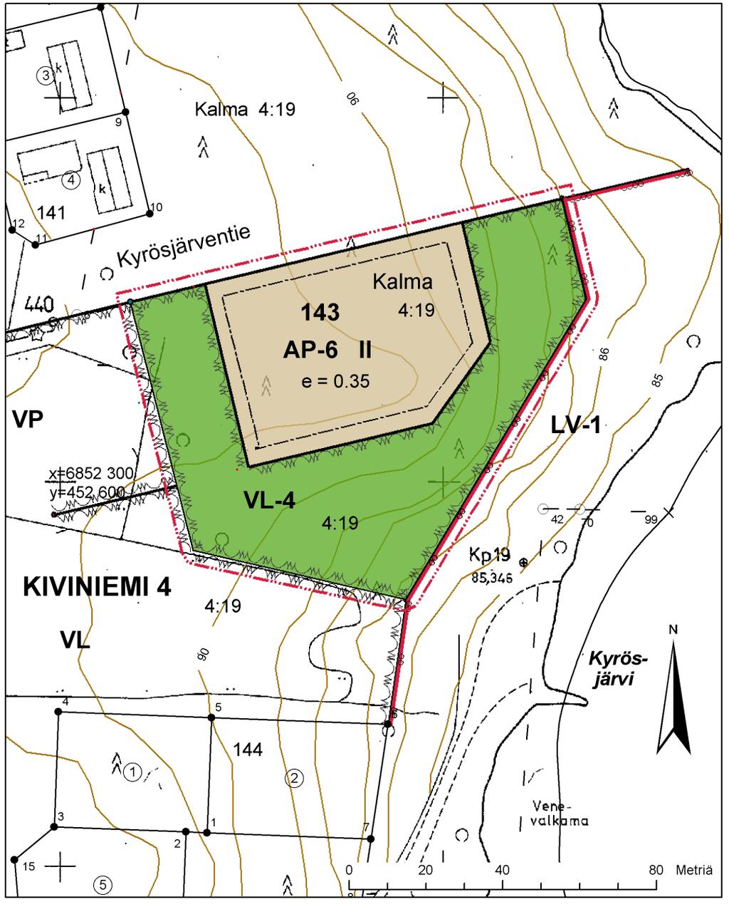 Asemakaava Kiviniemi 4, kortteli